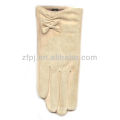 2013 new arrial ladies suede cheap white glove